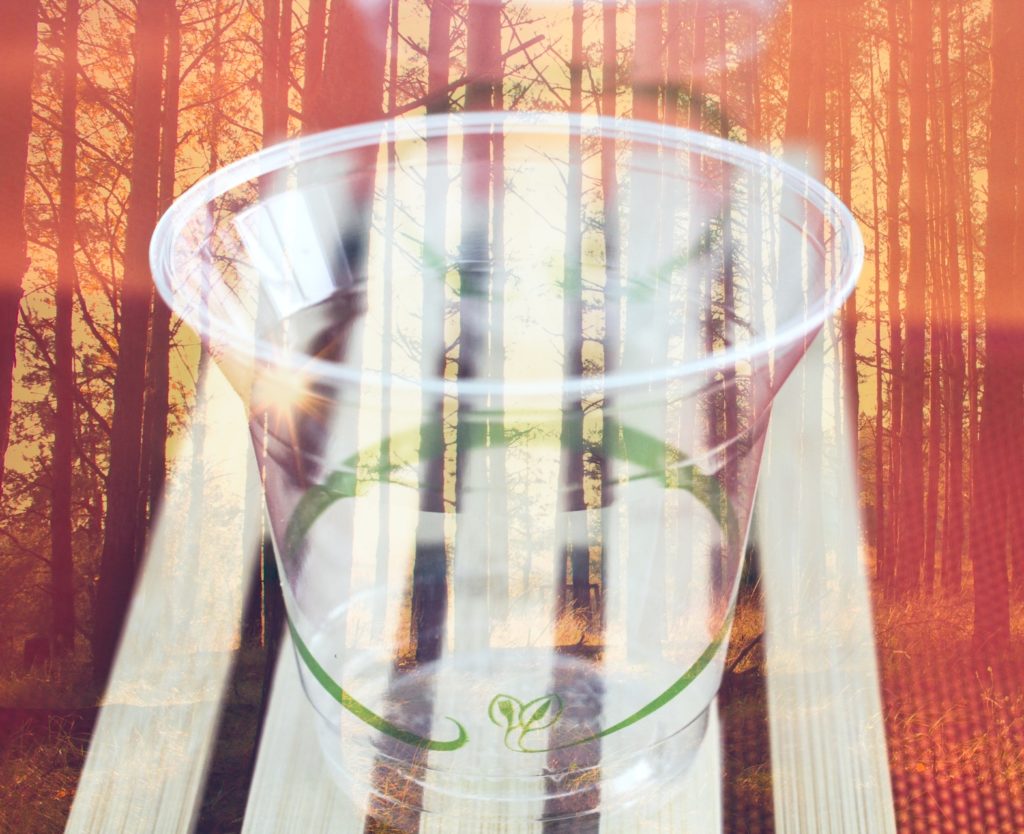 Vaso compostable 10/U