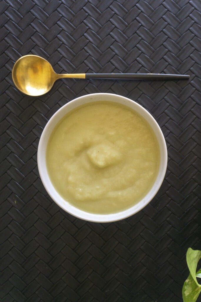 Crema de puerros