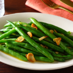 Comida a domicilio - Judías verdes veganas salteadas con ajo