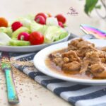 Comida a domicilio - Ragú de pollo con setas y soja