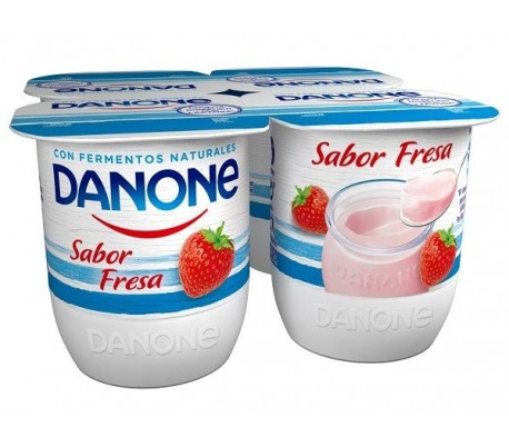 Yogur fresa Danone