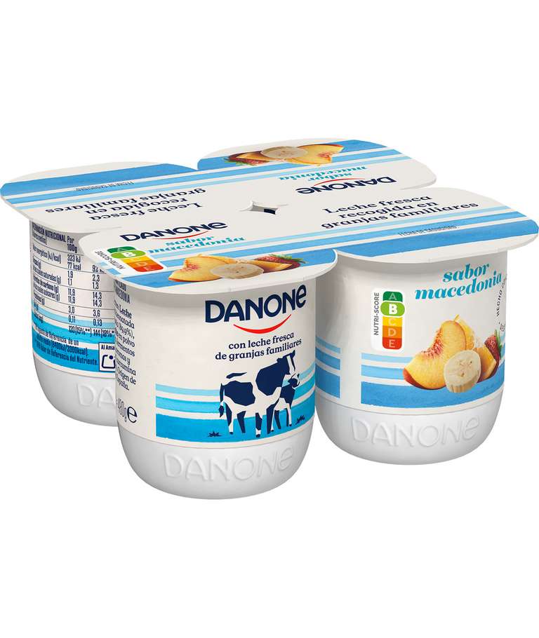 Yogur de macedonia Danone