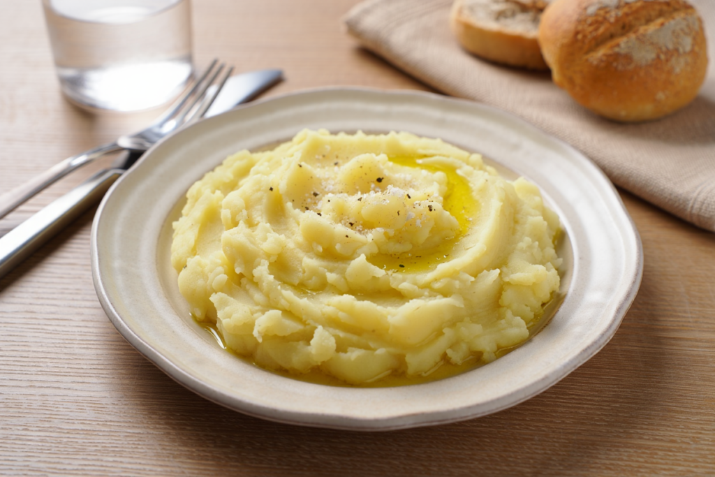 Patatas machacadas