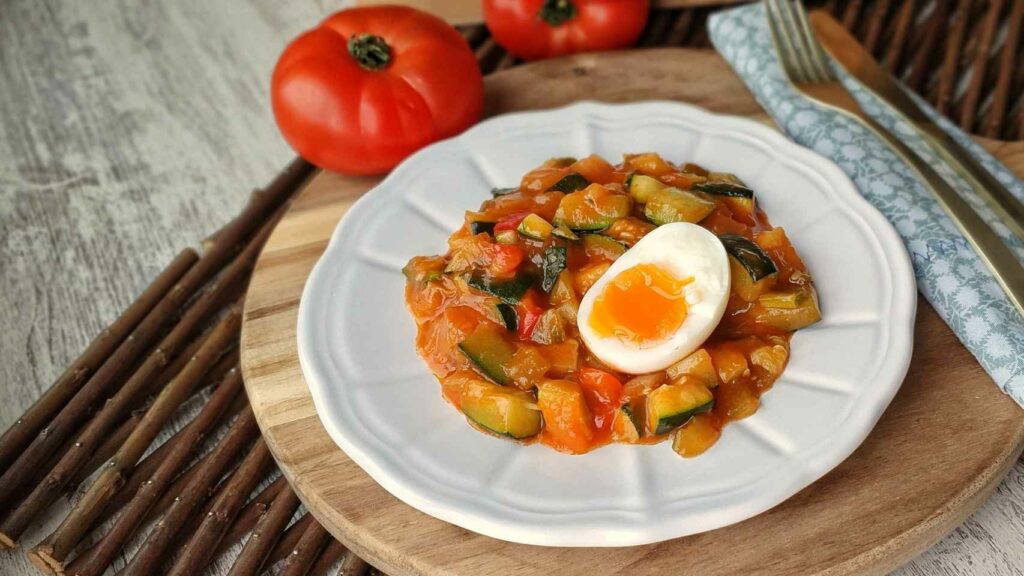 Con huevo 🍳 Pisto manchego