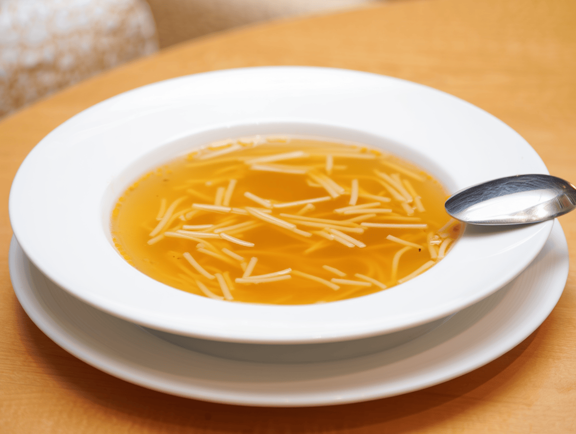 SOPA DE FIDEOS DE LA GROSELLA