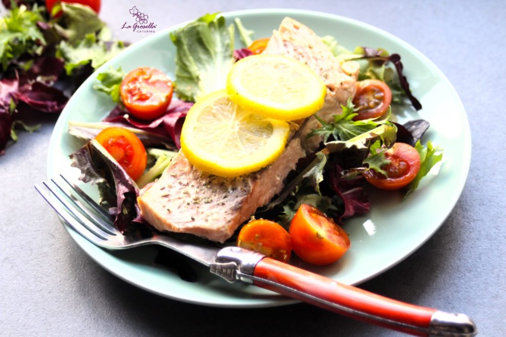 Salmón al limón y hierbas provenzales