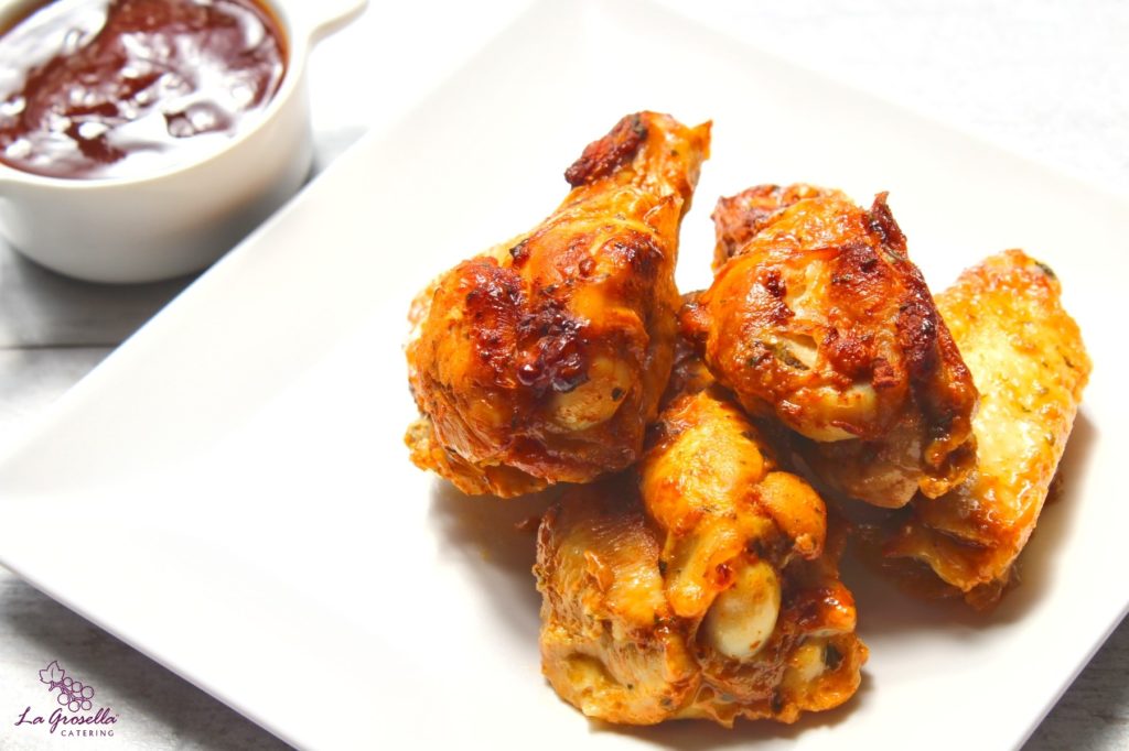 Alitas de pollo asadas con especias