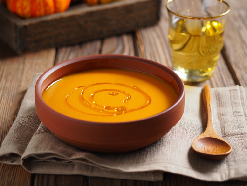 Crema de calabaza y zanahoria