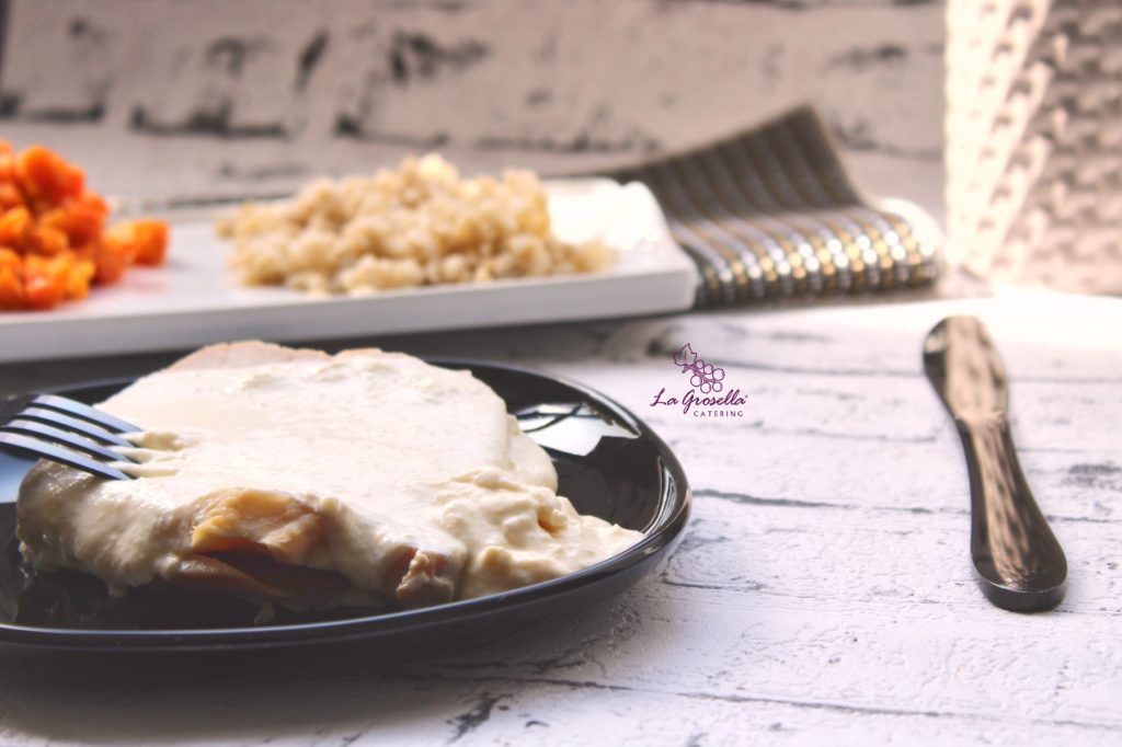 Lomo con salsa parmesana