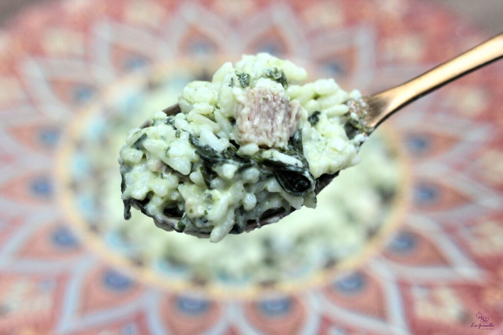 Risotto con acelgas y carne ahumada