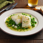 Comida a domicilio - Bacalao con salsa verde