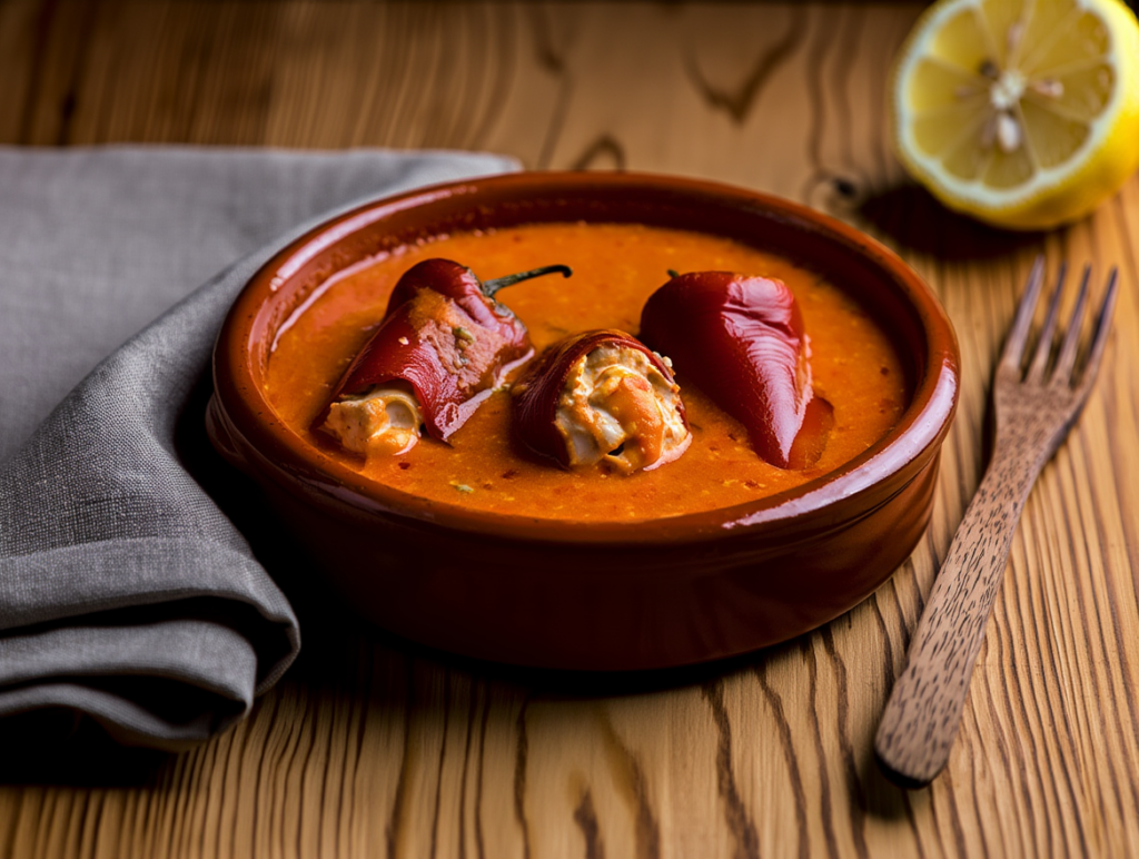 Pimientos del piquillo rellenos de marisco
