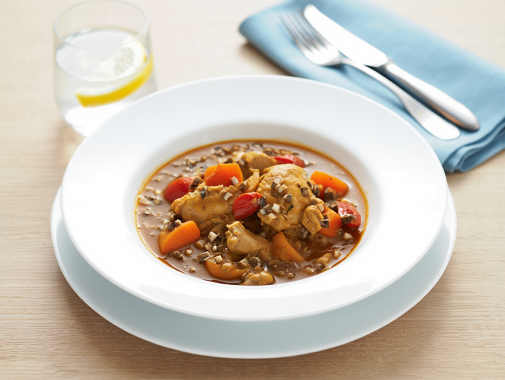 Ragú de pollo alla cacciatora