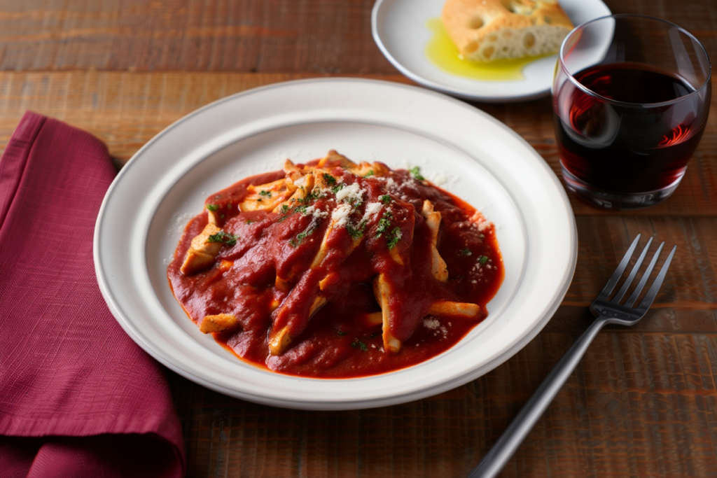 Tiras de contramuslos a la parmesana