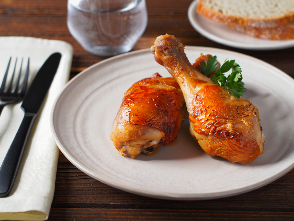 Jamoncitos de pollo asados a las 3 mostazas