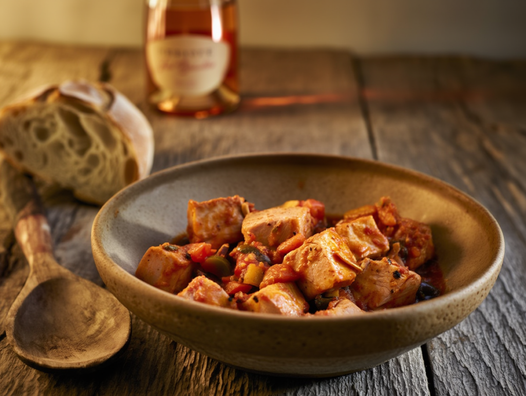 Cerdo guisado a la provenzal