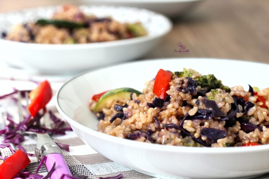 Arroz integral con verduras