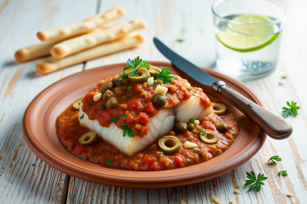 Bacalao con salsa veracruzana