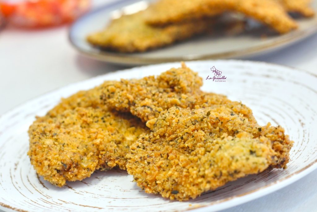 Filetes de pollo empanado