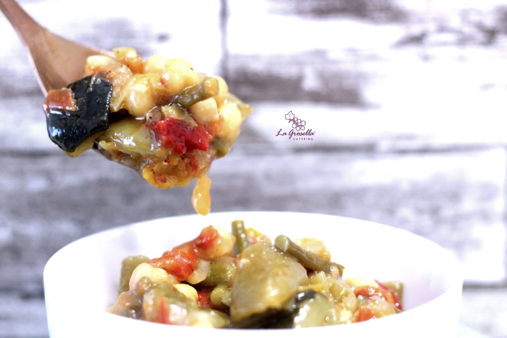 Salteado meridional con garbanzos
