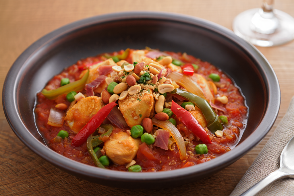 Ragú de pollo a la secretaria