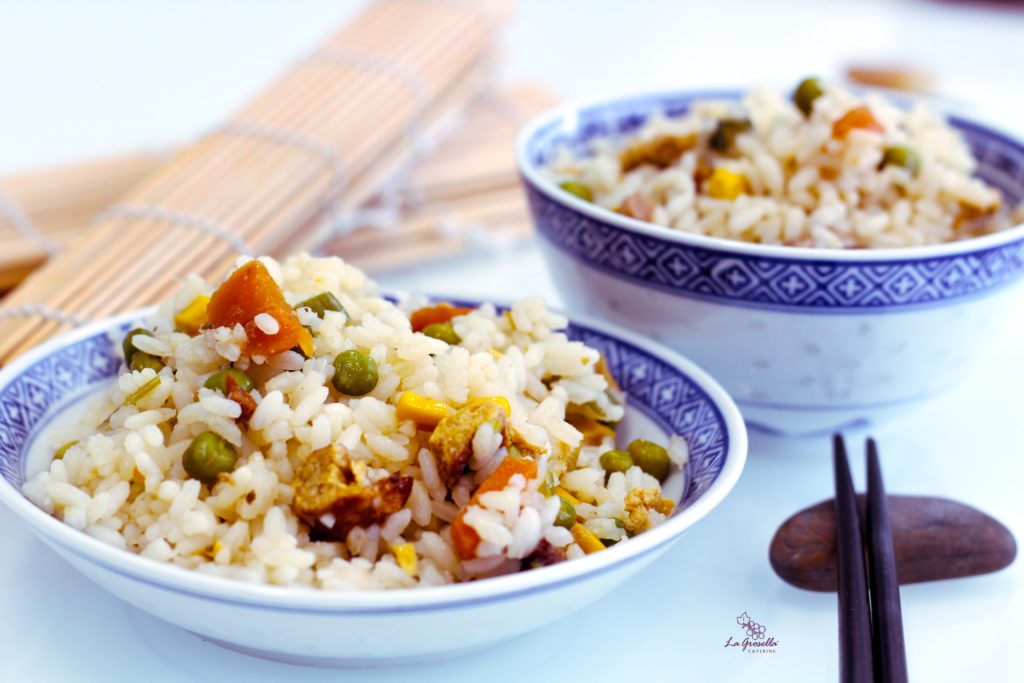 Arroz al estilo oriental
