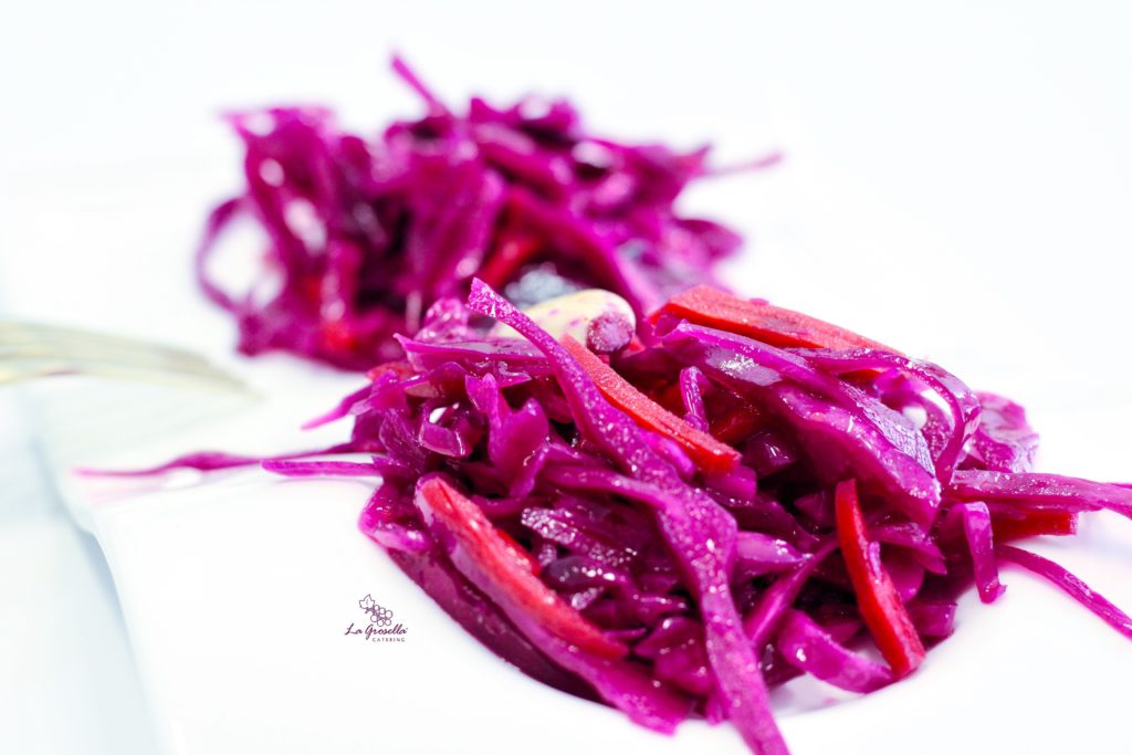 Ensalada de lombarda marinada