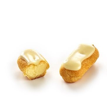 Mini eclairs de chocolate blanco (Mínimo de 12Pz.)