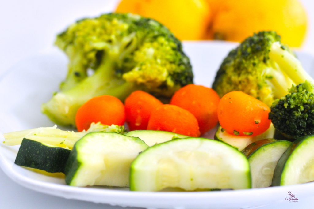 Verduras al vapor de guarnición extra