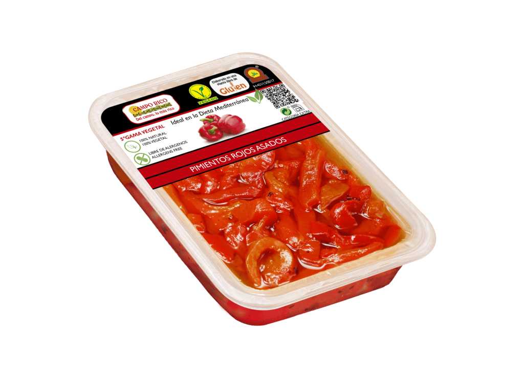 Pimientos asados en tiras 250 Gr.