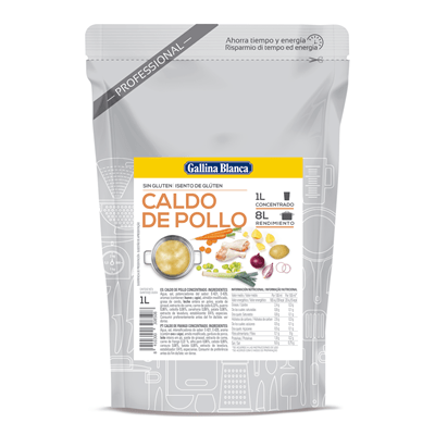 Caldo de pollo 1 LT.