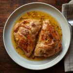 Comida a domicilio - Contramuslo de pollo al ajillo con tomillo