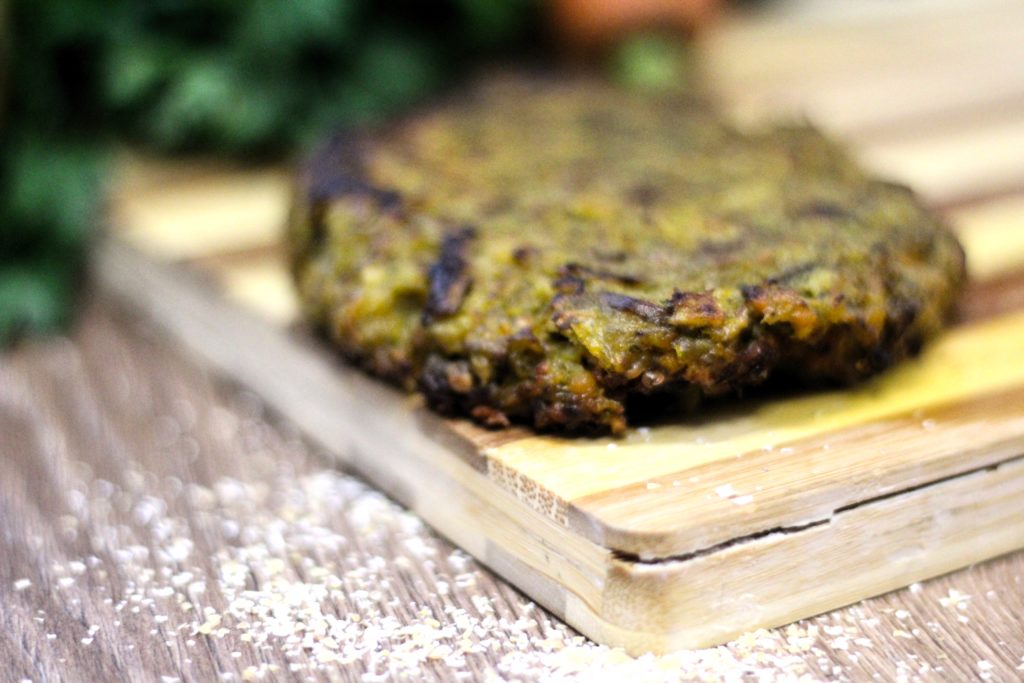 Hamburguesa de berenjena