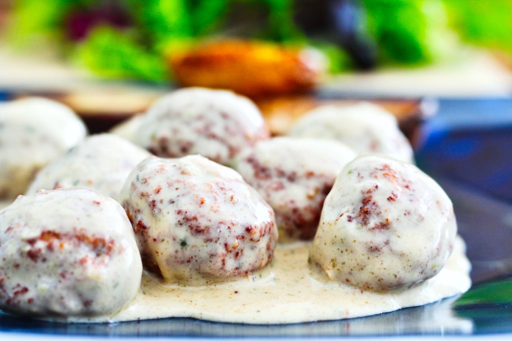 Albóndigas suecas con salsa de Pedro Ximenez