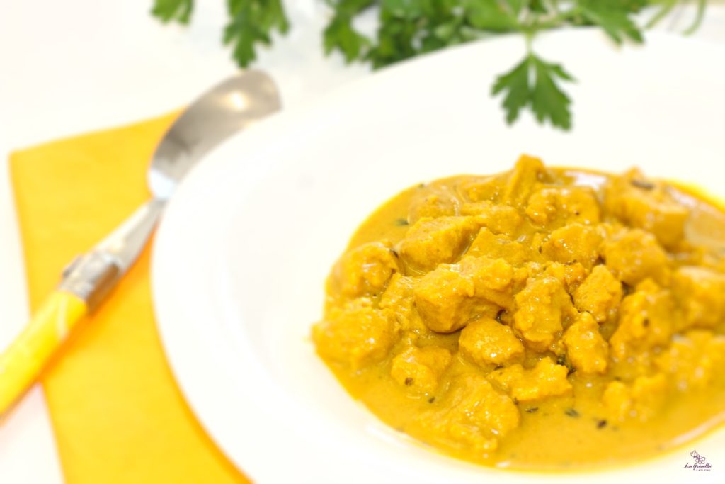 Soja texturizada al curry amarillo