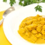 Comida a domicilio - Soja texturizada al curry amarillo