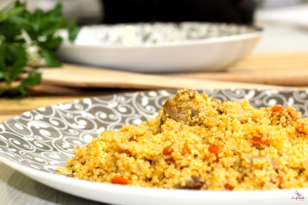 Tajine de cuscús con pollo