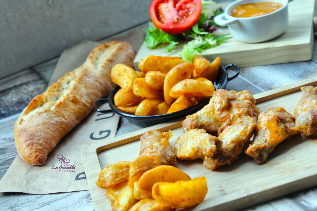 Alitas marinadas al jerez