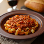 Comida a domicilio - Pasta tiburón a la boloñesa