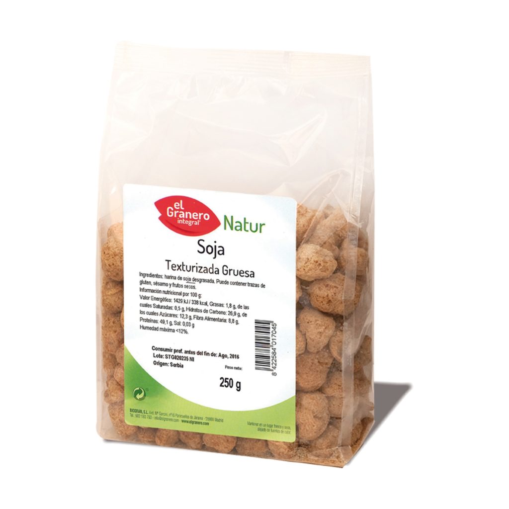 Soja texturizada gruesa 250 Gr.