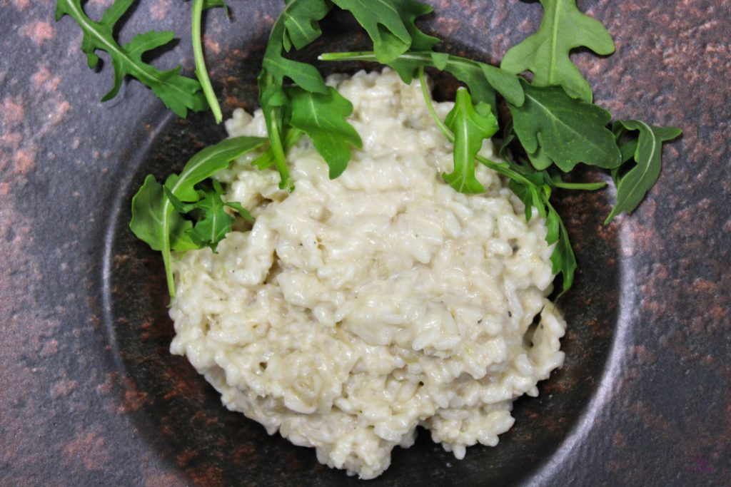 Arroz meloso  al gorgonzola y calabaza