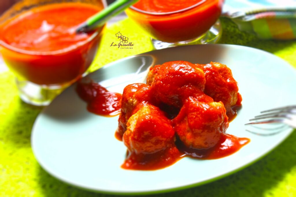 Albóndigas de merluza con salsa americana