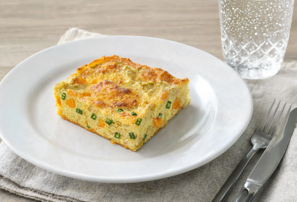 Quiche de calabaza y gorgonzola con ajetes