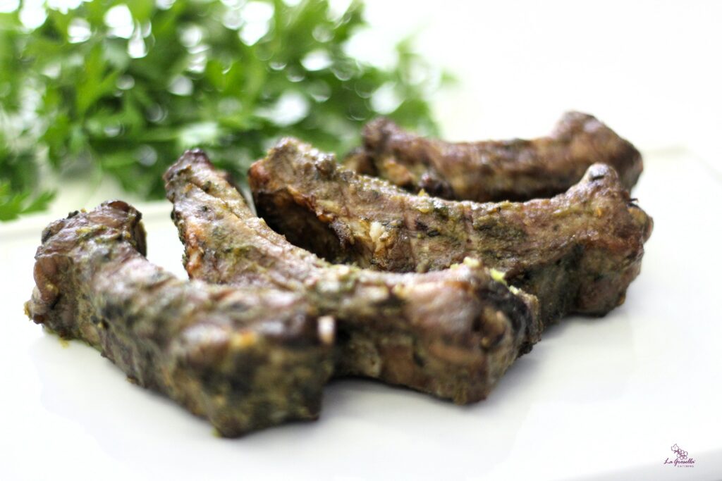 Costillas guisadas con naranja y soja