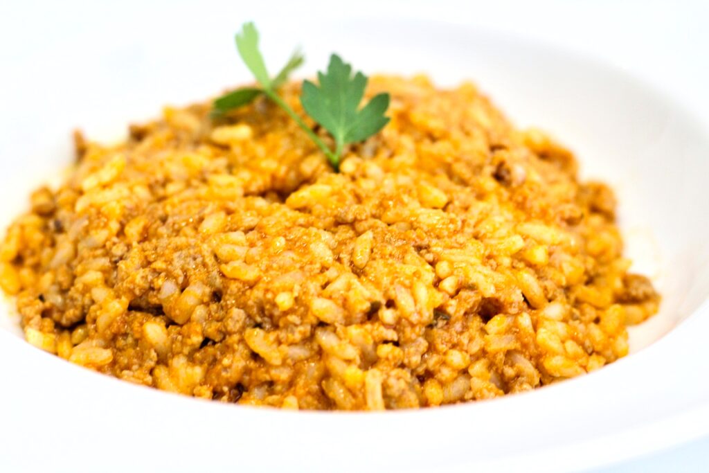 Arroz a la boloñesa