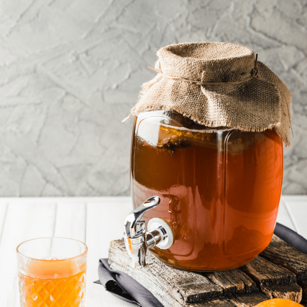 Botellita de kombucha casero