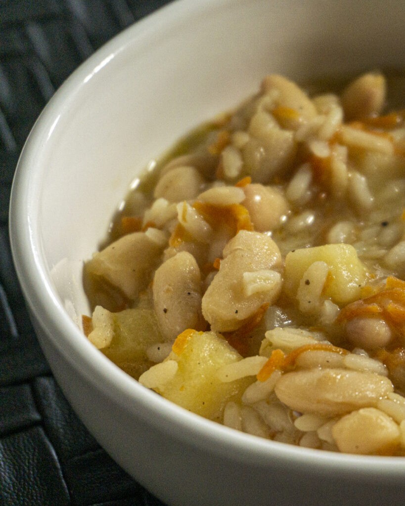 MAXI 👉 Cocido vegano con arroz y alubias
