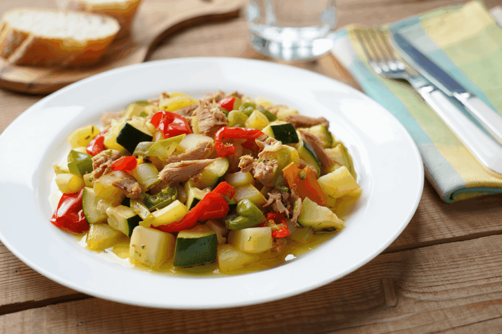 Fritada aragonesa con atún