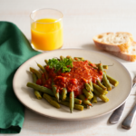 Comida a domicilio - Judías verdes veganas a la provenzal