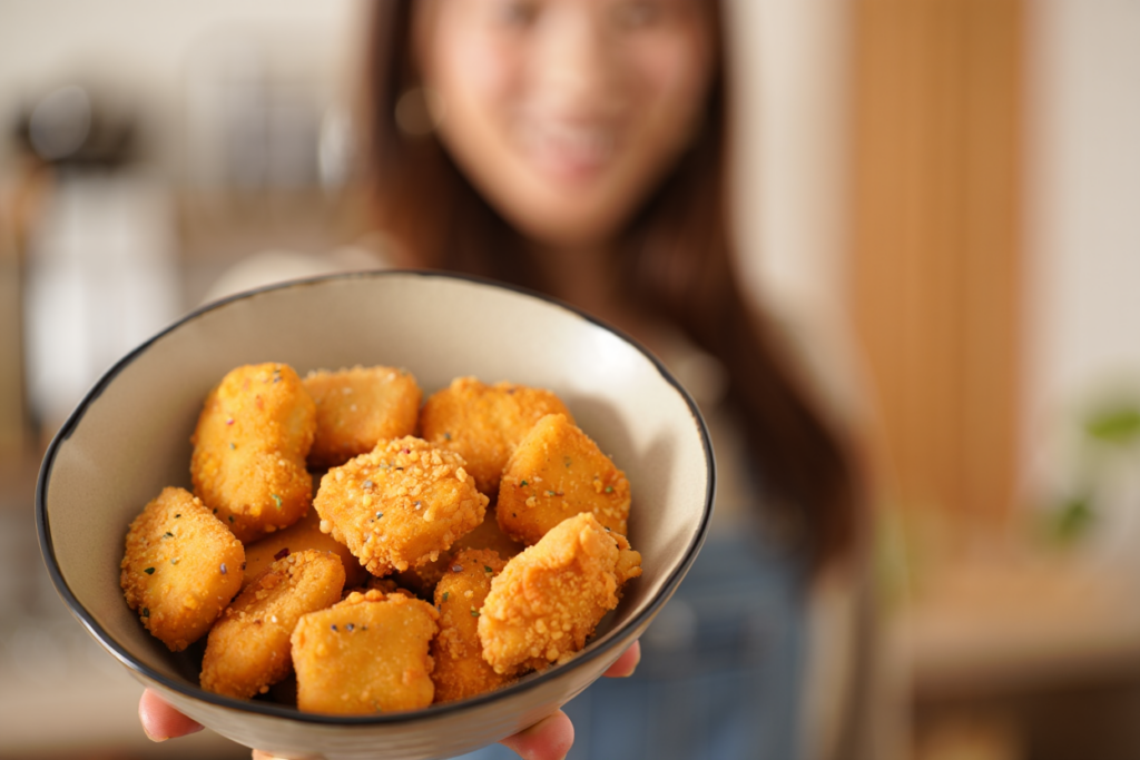 Nuggets de pollo con salsa barbacoa